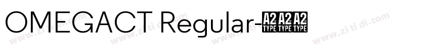 OMEGACT Regular字体转换